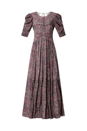 Abito Lungo In Voile Di Cotone Biologico Con Stampa Sichellia MARANT ÉTOILE | RO1064FAD1J14E86CY